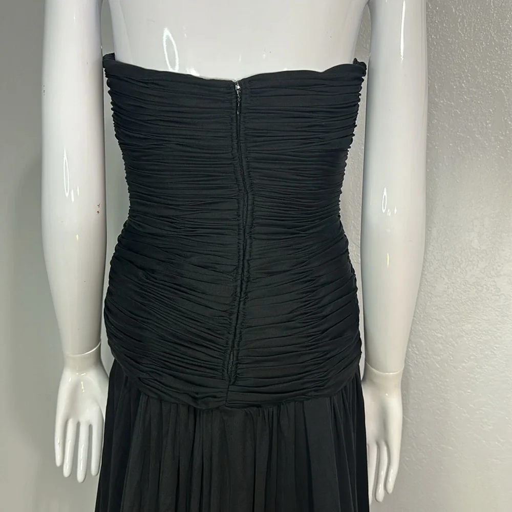 Vintage Oscar De La Renta Strapless Gown - Picture 6 of 11